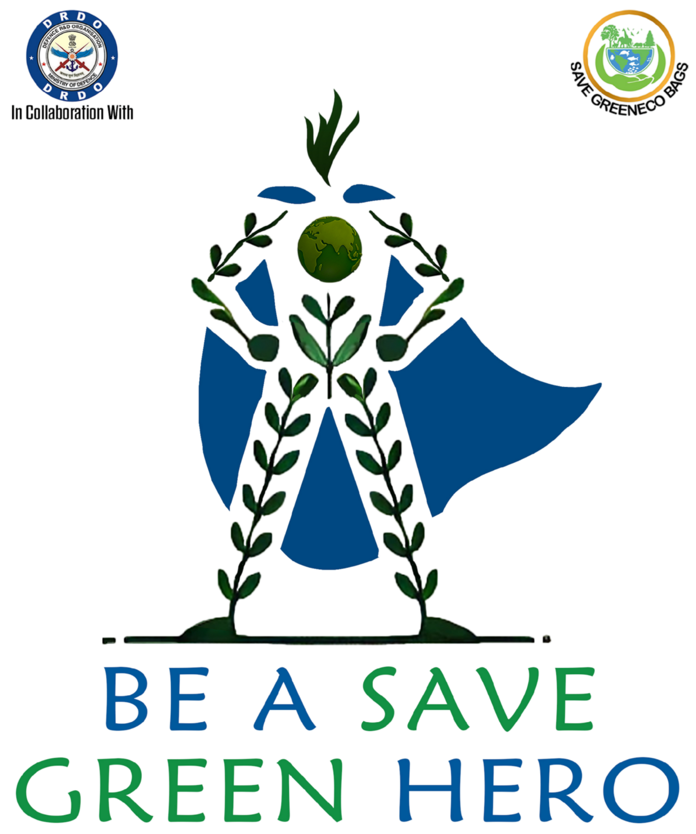 Be a Save Green Hero Graphic.